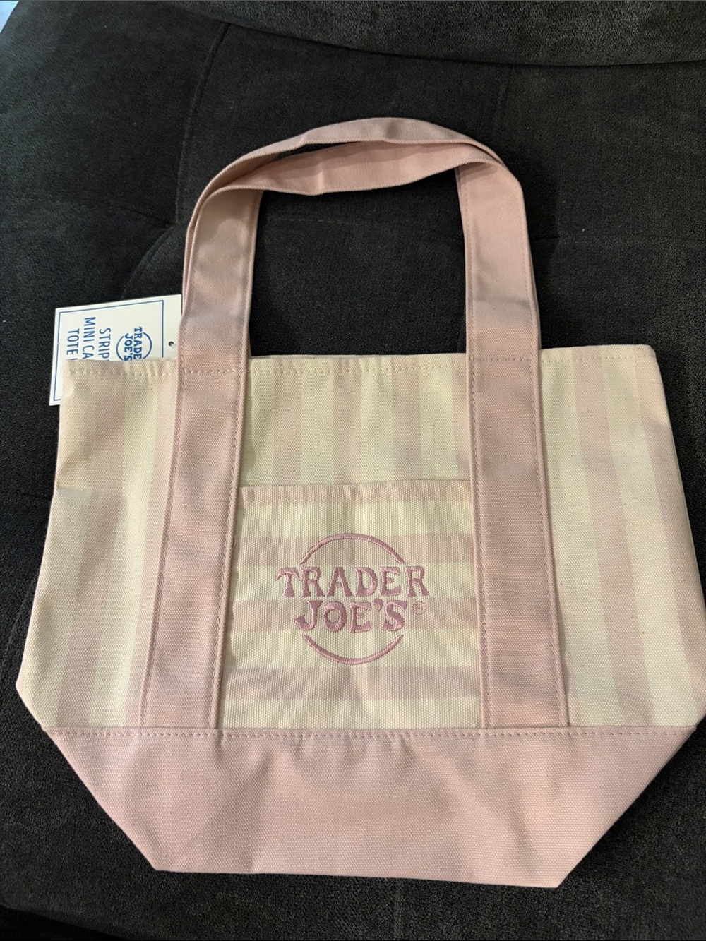 Trader Joe’s mini striped tote bag